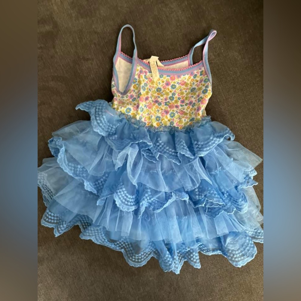 Matilda Jane Make a Wish blue floral tulle dress